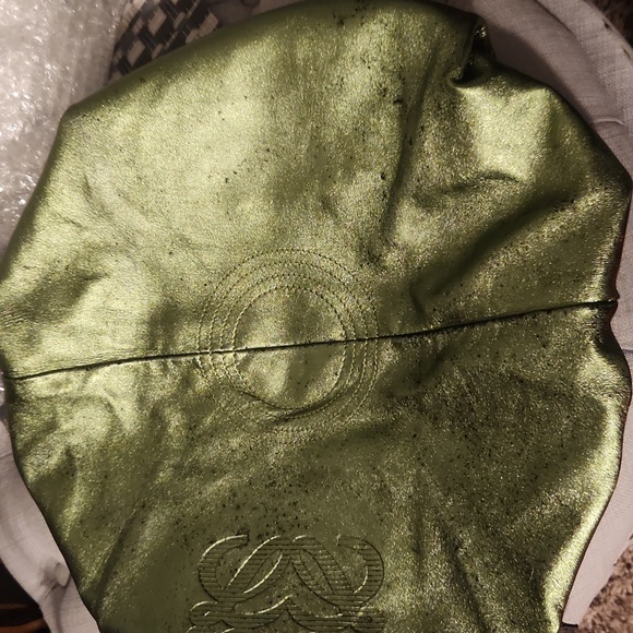 Loewe Metallic Green Leather Napa Aire Handbag - Picture 14 of 16